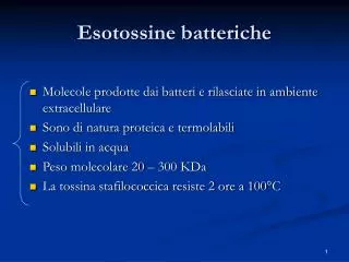 Esotossine batteriche