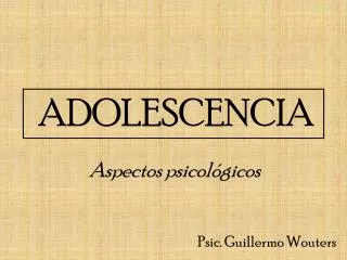 adolescencia