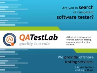 QATestLab - Software Testing Company