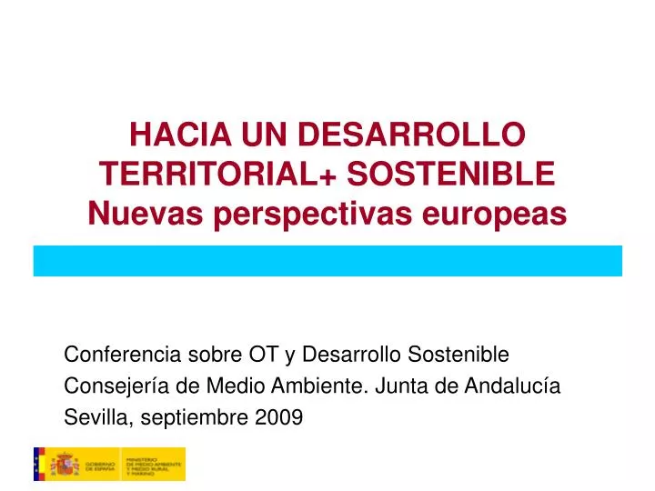 hacia un desarrollo territorial sostenible nuevas perspectivas europeas