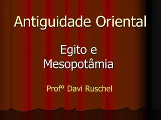 antiguidade oriental