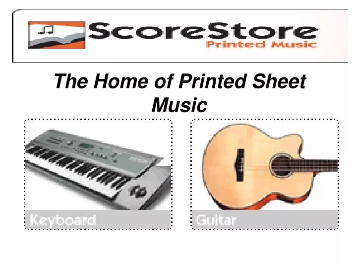 the home of printed sheet music