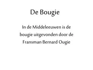 de bougie