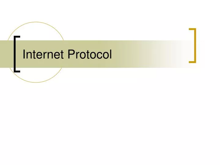 internet protocol powerpoint presentation