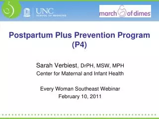 Postpartum Plus Prevention Program (P4)