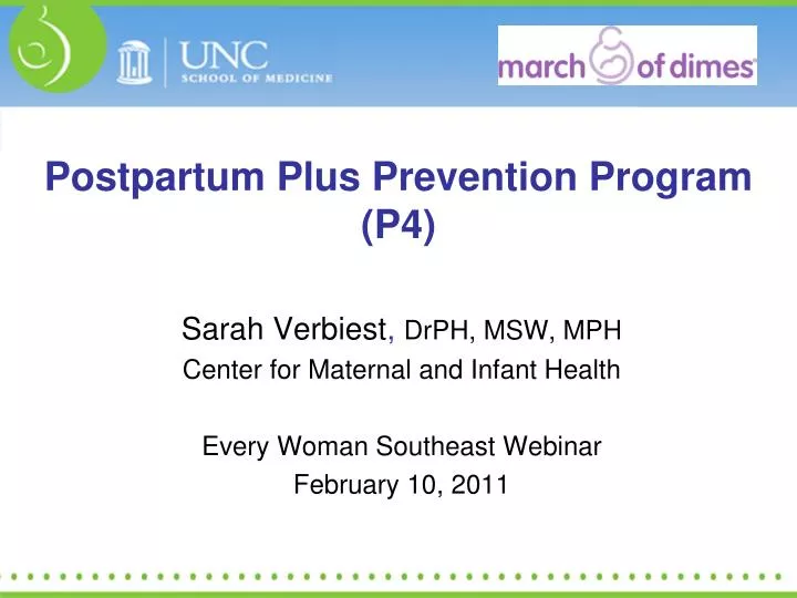 postpartum plus prevention program p4