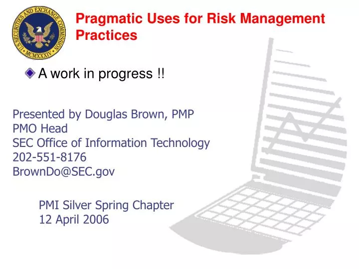 pragmatic uses for risk management practices