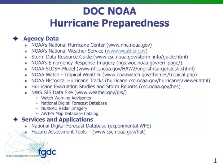 doc noaa hurricane preparedness