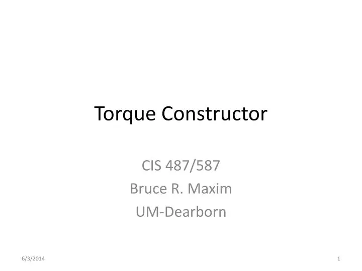 torque constructor