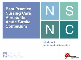 Module 3 Acute Inpatient Stroke Care