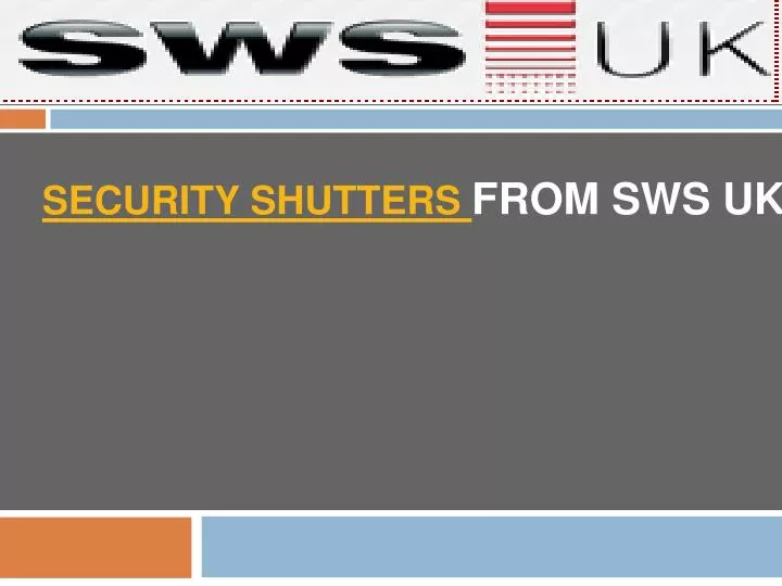 security shutters from sws uk