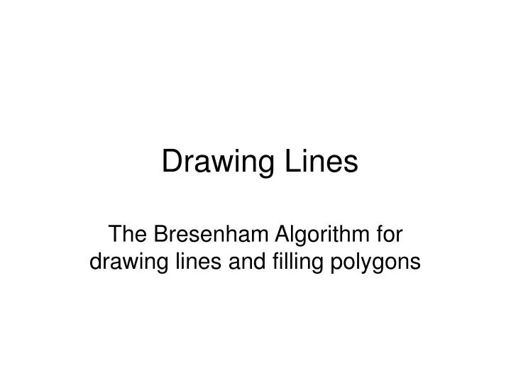 drawing lines