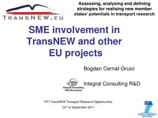 SME involvement in TransNEW and other EU projects