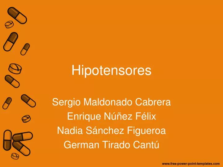 hipotensores