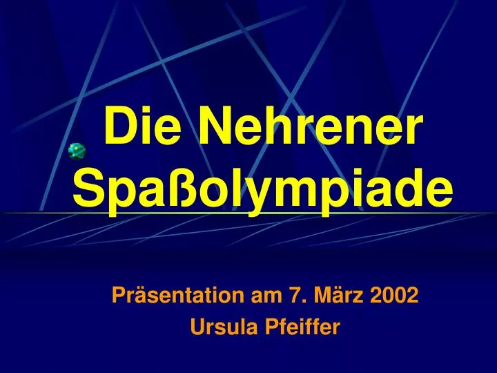 die nehrener spa olympiade