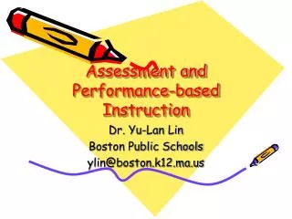 Assessment and Performance-based Instruction