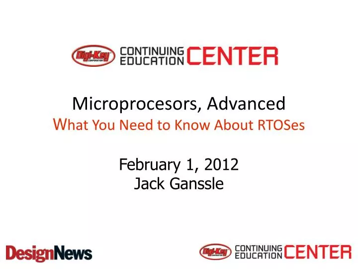 microprocesors advanced w hat you need to know about rtoses