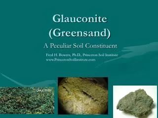 Glauconite (Greensand)