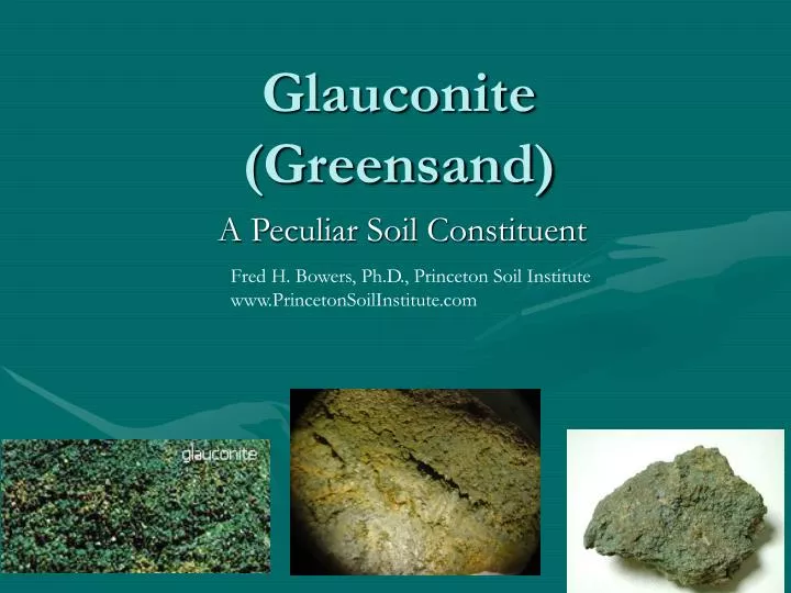 glauconite greensand