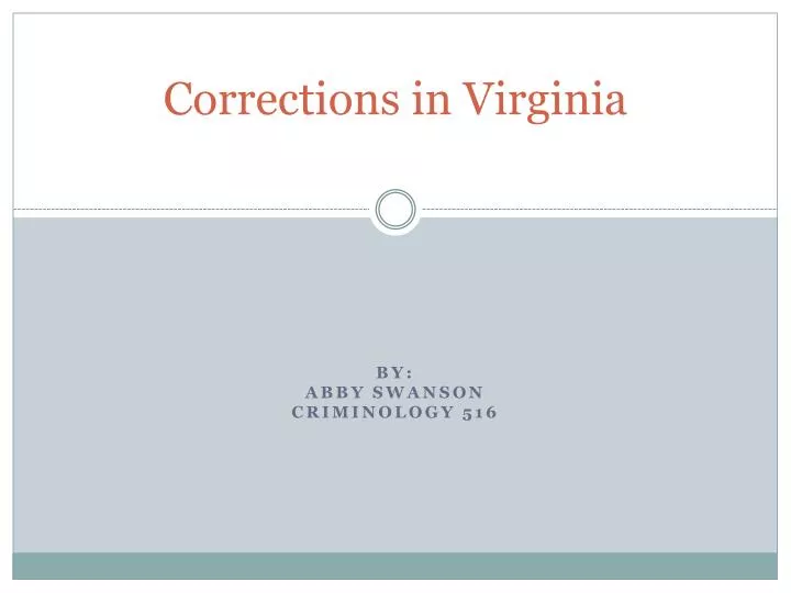 corrections in virginia