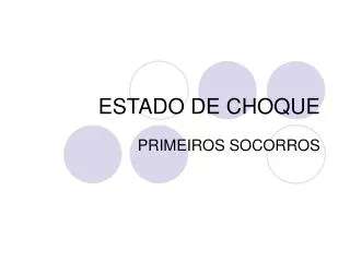 estado de choque