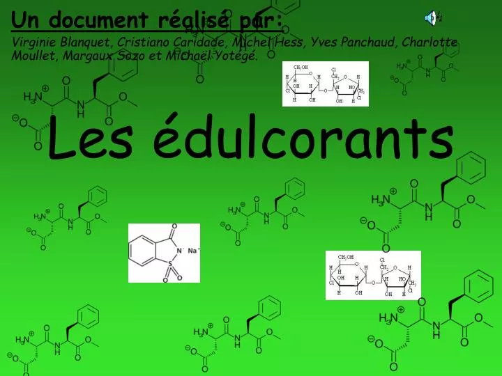 les dulcorants