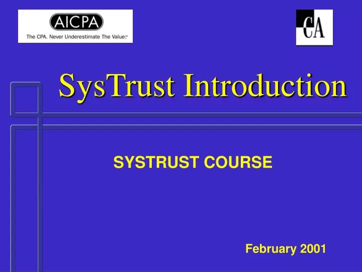 systrust introduction