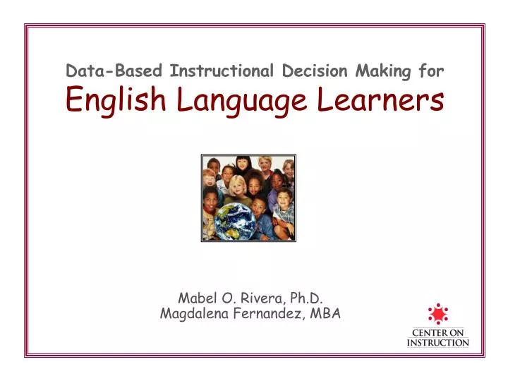 data based instructional decision making for english language learners