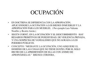 ocupaci n