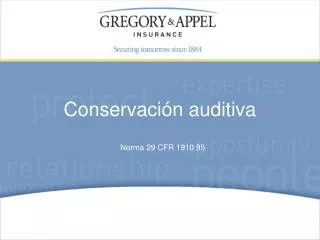 norma 29 cfr 1910 95