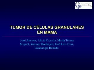 tumor de c lulas granulares en mama