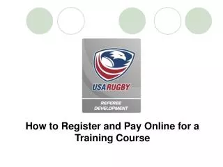 How to Register and Pay Online for a Training Course