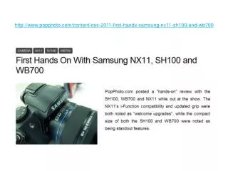 First Hands On With Samsung NX11