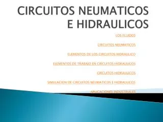 CIRCUITOS NEUMATICOS E HIDRAULICOS