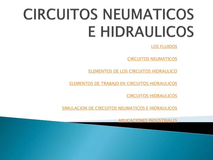 circuitos neumaticos e hidraulicos