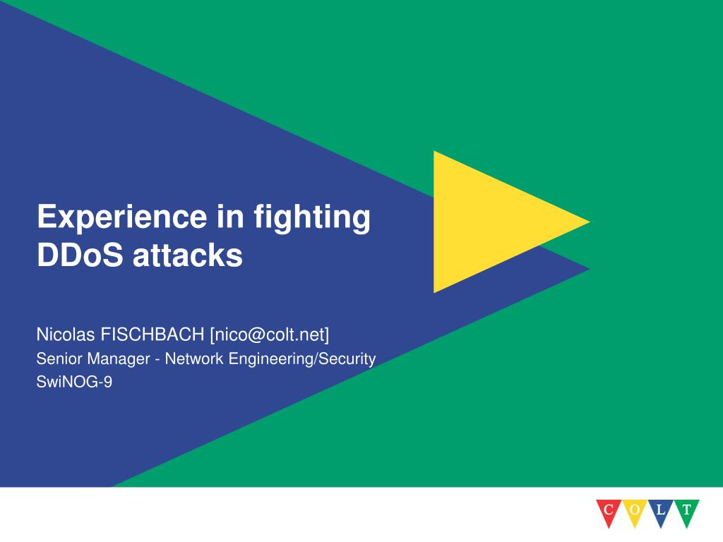 PPT - Experience in fighting DDoS attacks PowerPoint Presentation, free ...