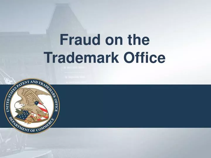 fraud on the trademark office