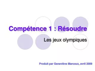 comp tence 1 r soudre