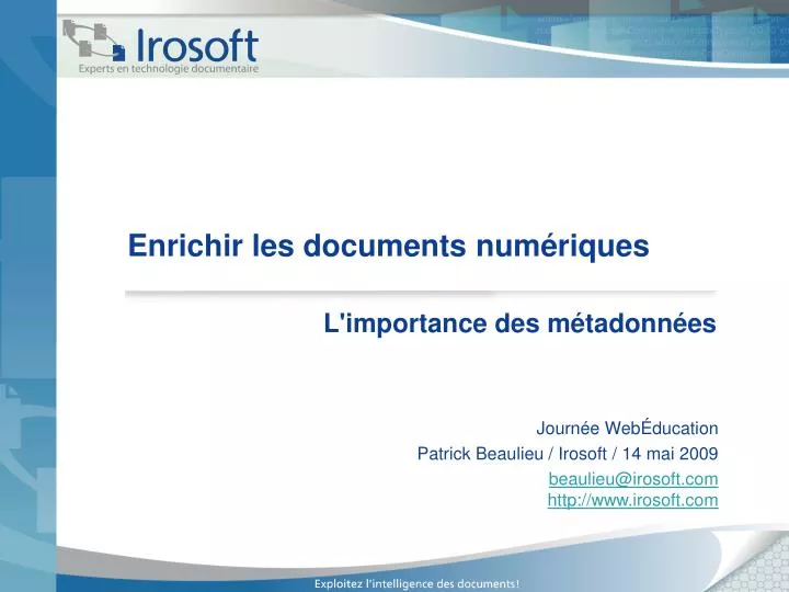 enrichir les documents num riques