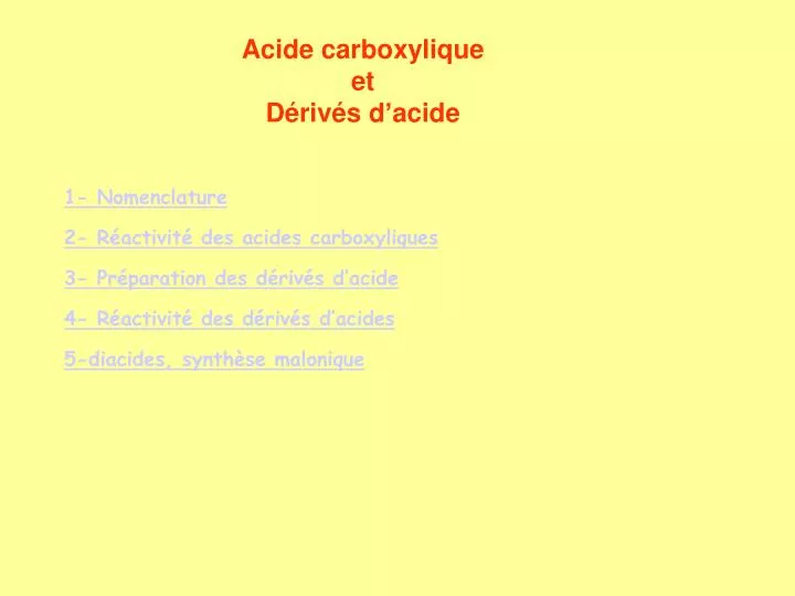 acide carboxylique et d riv s d acide