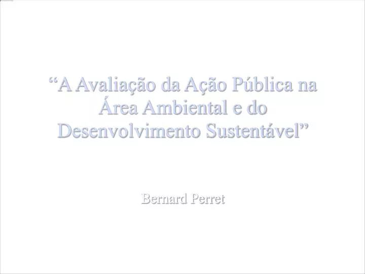 bernard perret