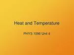 Heat and Temperature - slide 1