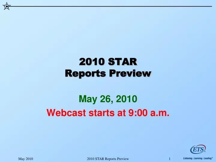 2010 star reports preview