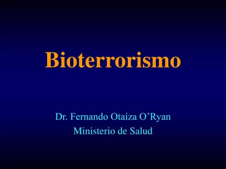 bioterrorismo