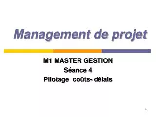 management de projet