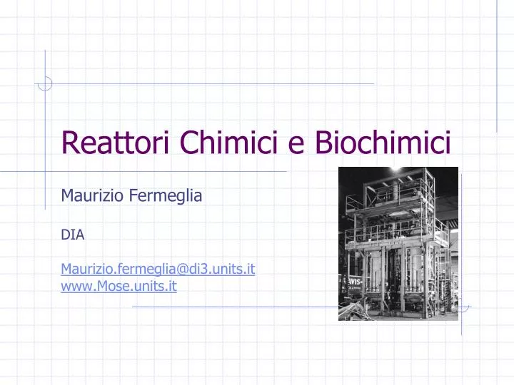 reattori chimici e biochimici