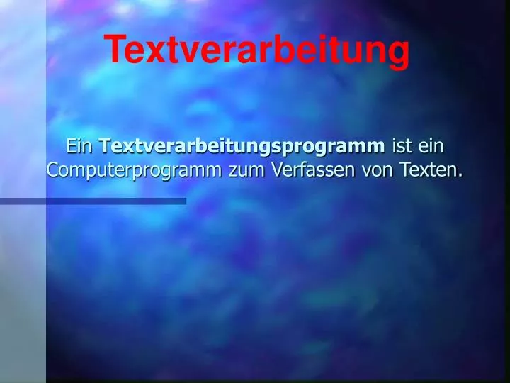 ein textverarbeitungsprogramm ist ein computerprogramm zum verfassen von texten