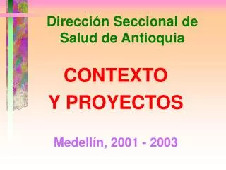 direcci n seccional de salud de antioquia