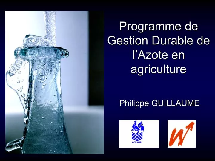 programme de gestion durable de l azote en agriculture