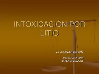 intoxicaci n por litio